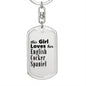 English Cocker Spaniel - Luxury Dog Tag Keychain