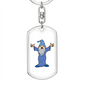 Wizard 01 - Luxury Dog Tag Keychain