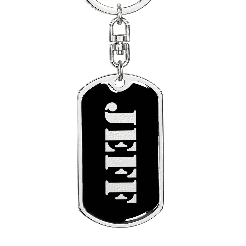 Jeff v3 - Luxury Dog Tag Keychain