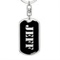 Jeff v3 - Luxury Dog Tag Keychain