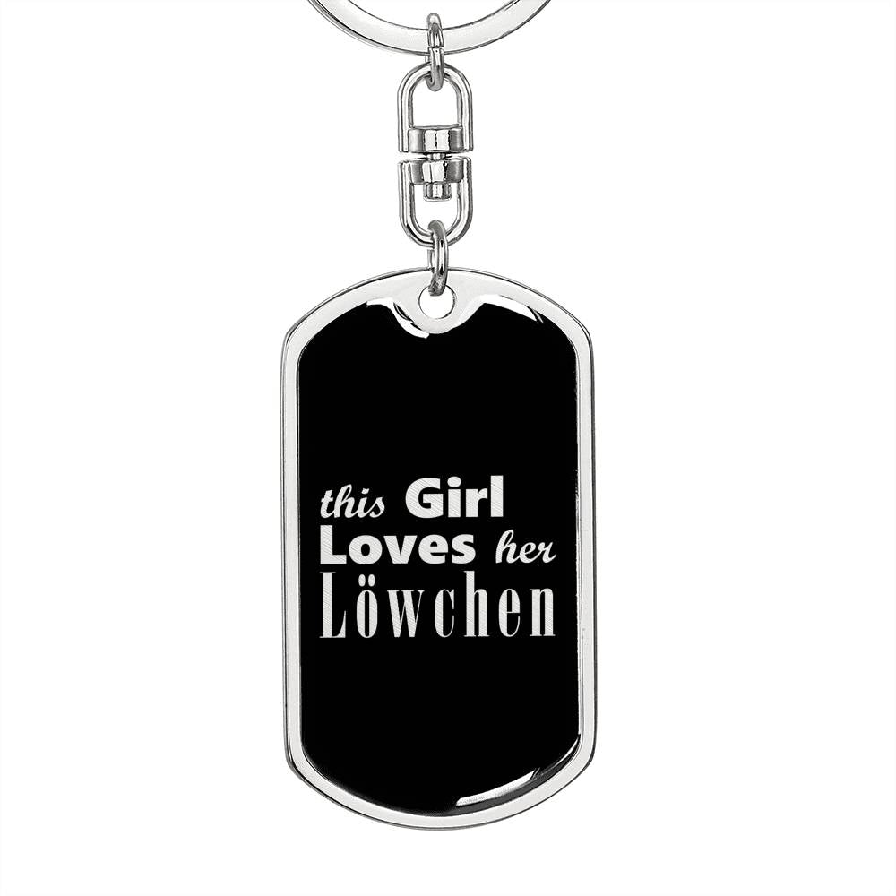 Löwchen v2 - Luxury Dog Tag Keychain