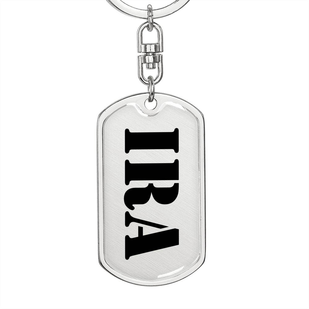 Ira - Luxury Dog Tag Keychain