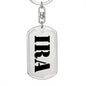 Ira - Luxury Dog Tag Keychain