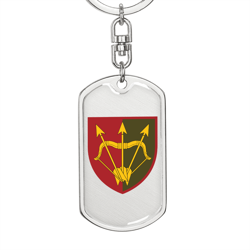 1129th Air Defence Missile Regiment (Ukraine) - Luxury Dog Tag Keychain