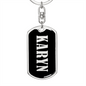 Karyn v02 - Luxury Dog Tag Keychain
