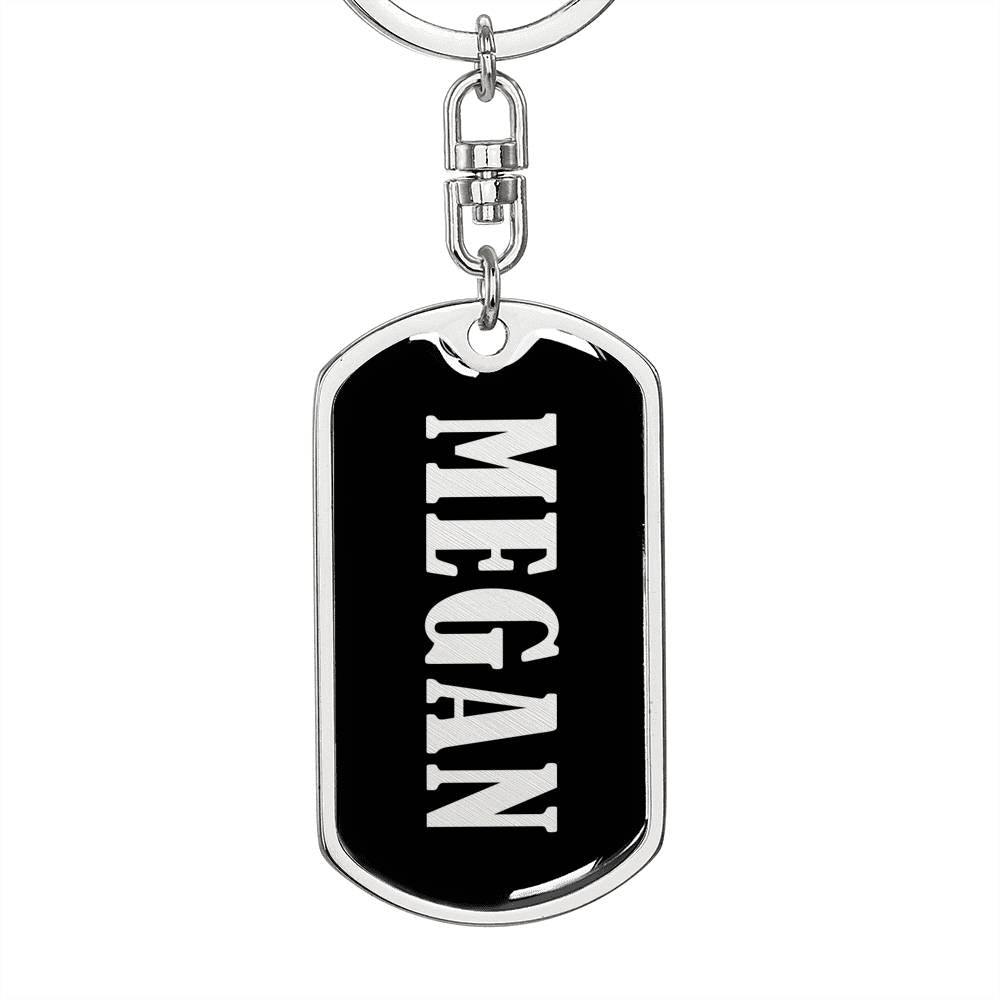 Megan v02 - Luxury Dog Tag Keychain