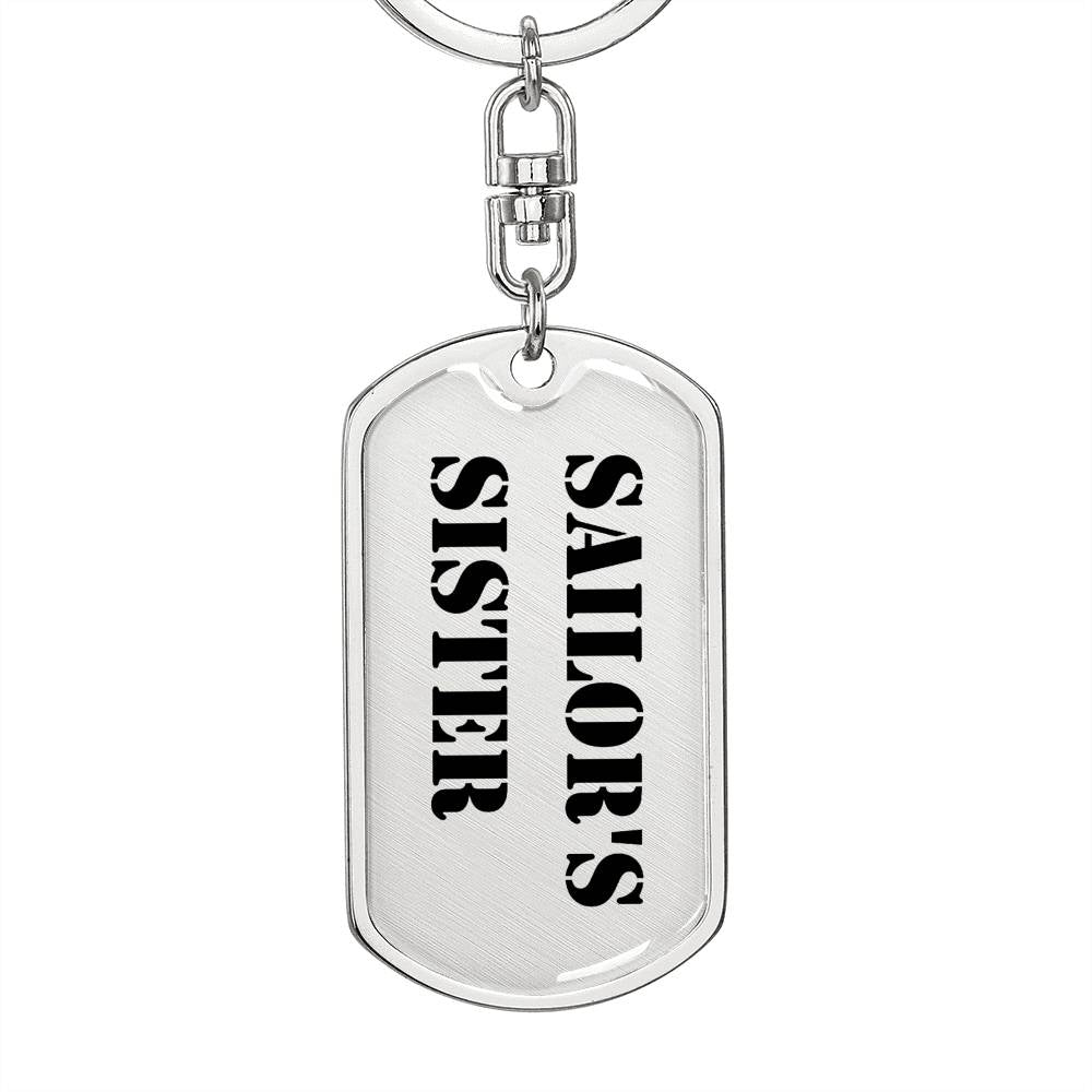 Sailor's Sister - Luxury Dog Tag Keychain