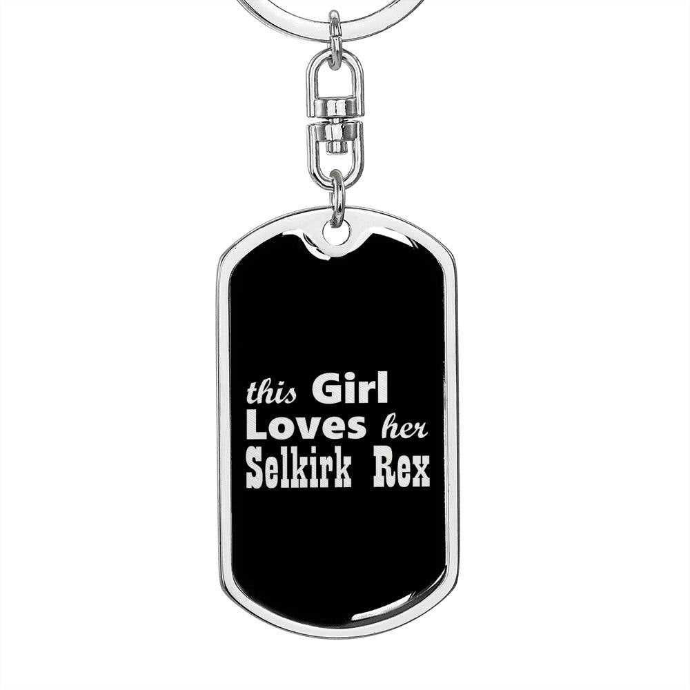 Selkirk Rex v2 - Luxury Dog Tag Keychain