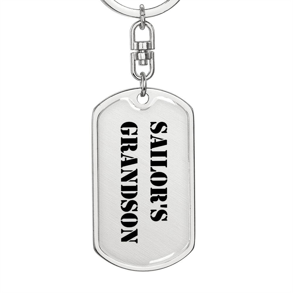 Sailor's Grandson - Luxury Dog Tag Keychain