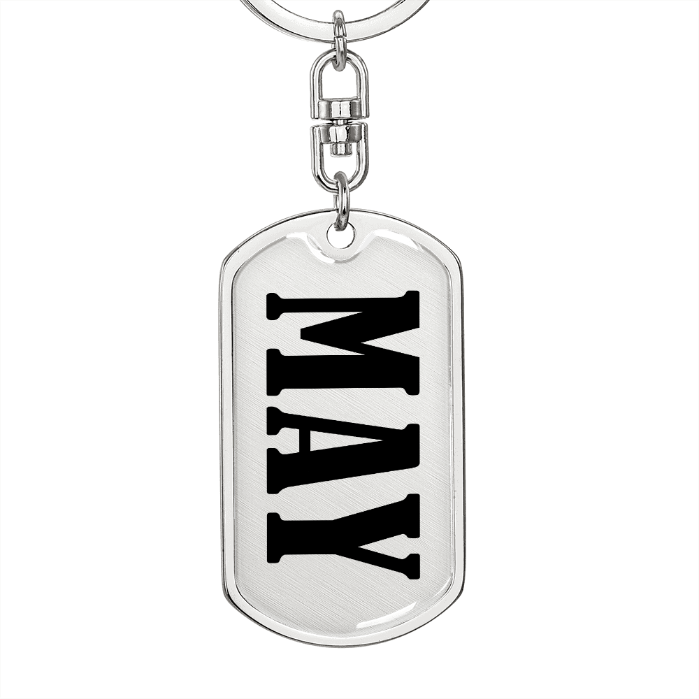 May v01 - Luxury Dog Tag Keychain