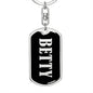 Betty v02 - Luxury Dog Tag Keychain