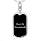 Love My Sheepadoodle v5 - Luxury Dog Tag Keychain