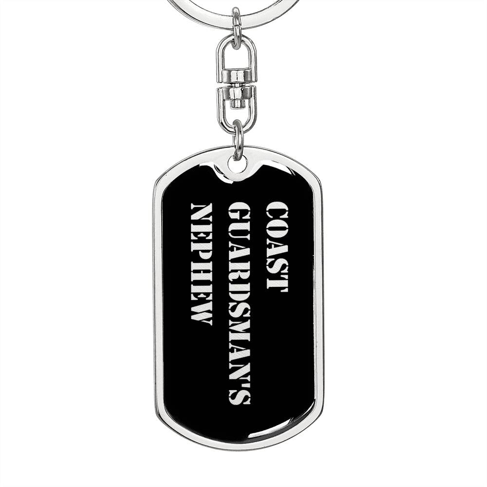 Coast Guardsman's Nephew v2 - Luxury Dog Tag Keychain