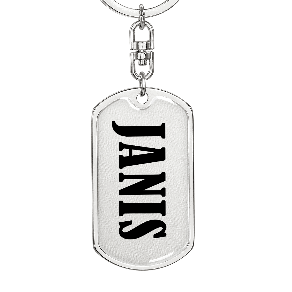 Janis v01 - Luxury Dog Tag Keychain