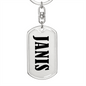 Janis v01 - Luxury Dog Tag Keychain