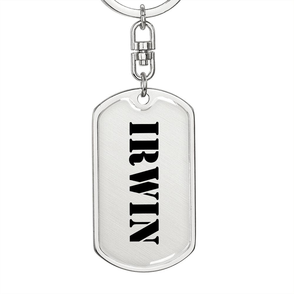 Irwin - Luxury Dog Tag Keychain