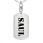 Saul - Luxury Dog Tag Keychain