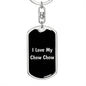 Love My Chow Chow v5 - Luxury Dog Tag Keychain