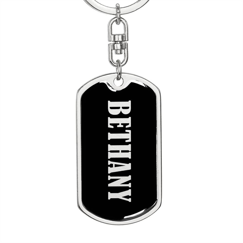 Bethany v02 - Luxury Dog Tag Keychain