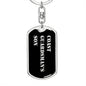 Coast Guardsman's Son v2 - Luxury Dog Tag Keychain