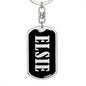 Elsie v02 - Luxury Dog Tag Keychain