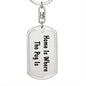 Pug's Home - Luxury Dog Tag Keychain