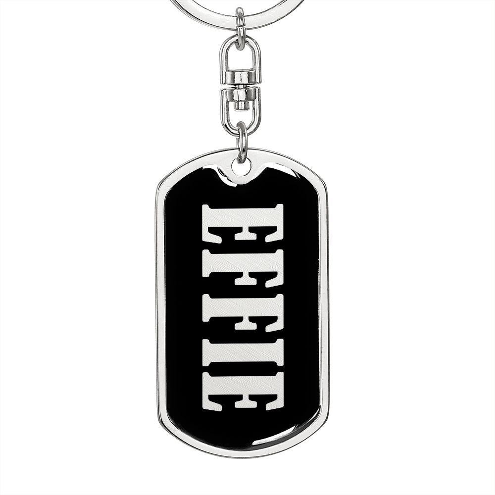 Effie v02 - Luxury Dog Tag Keychain