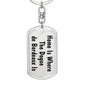 Dogue de Bordeaux's Home - Luxury Dog Tag Keychain