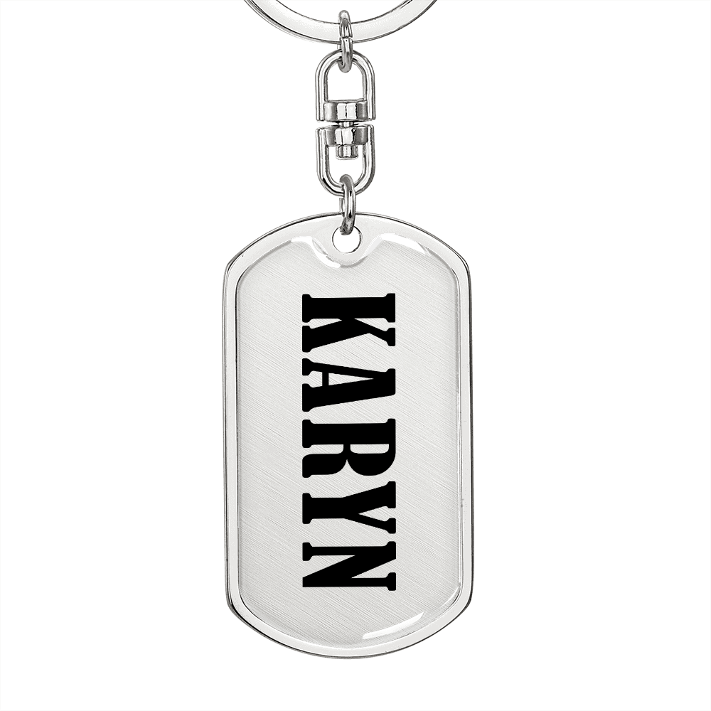Karyn v01 - Luxury Dog Tag Keychain