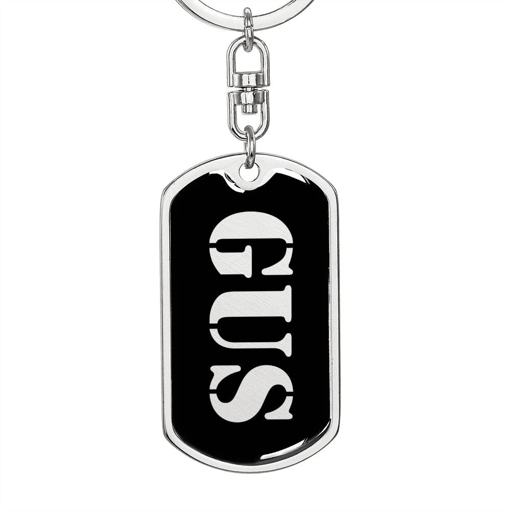Gus v3 - Luxury Dog Tag Keychain