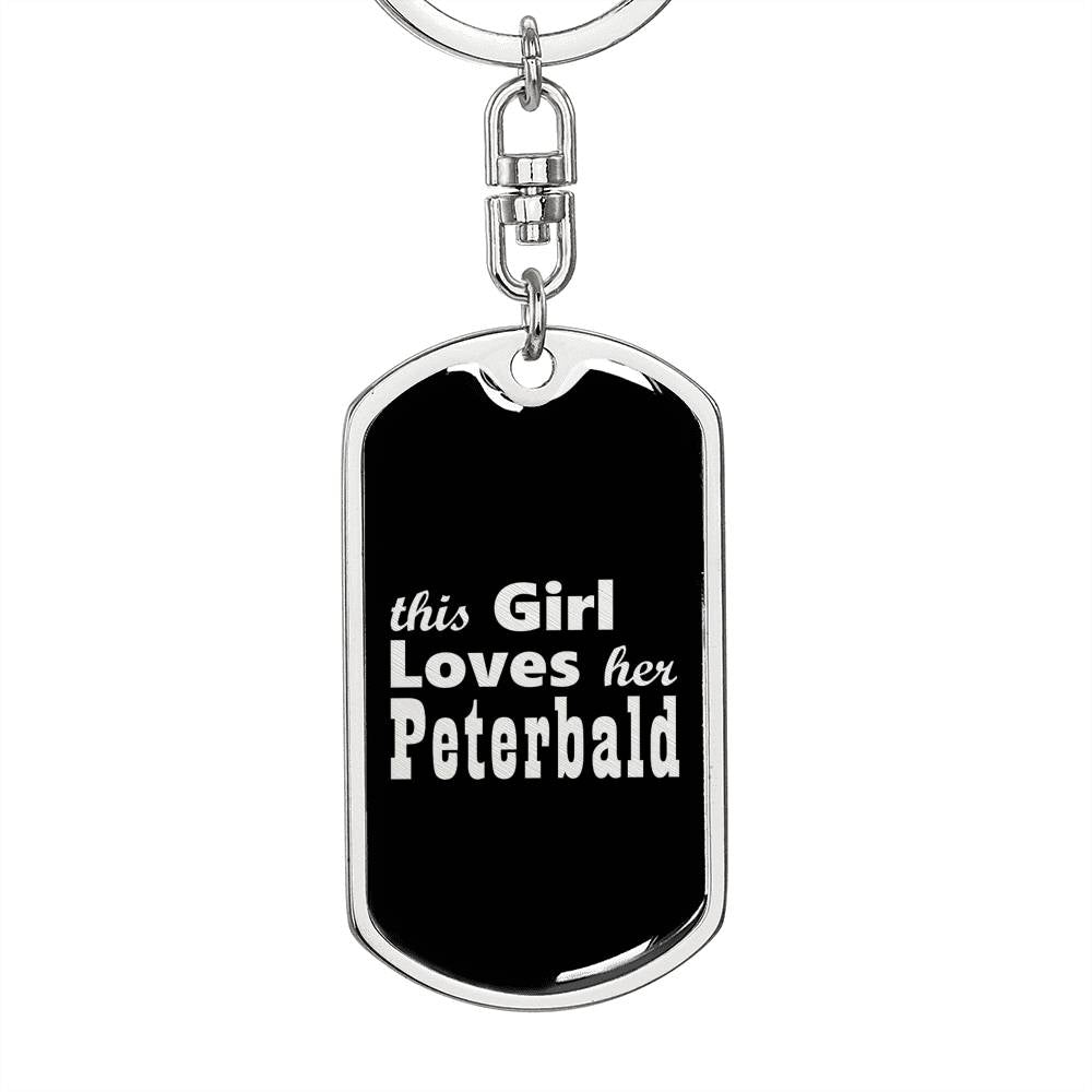Peterbald v2 - Luxury Dog Tag Keychain