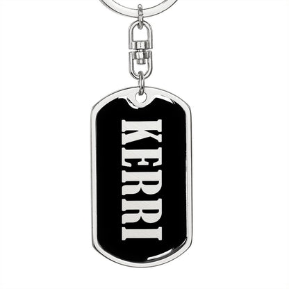 Kerri v02 - Luxury Dog Tag Keychain