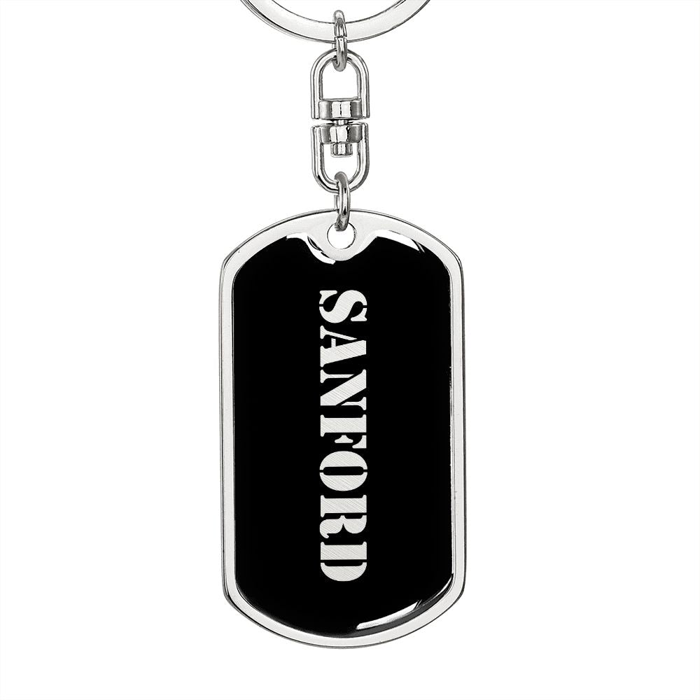 Sanford v2 - Luxury Dog Tag Keychain