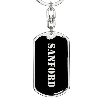 Sanford v2 - Luxury Dog Tag Keychain