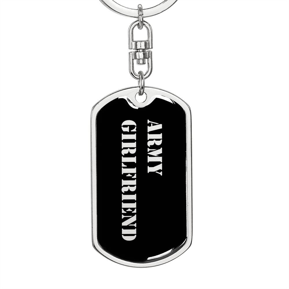 Army Girlfriend v2 - Luxury Dog Tag Keychain