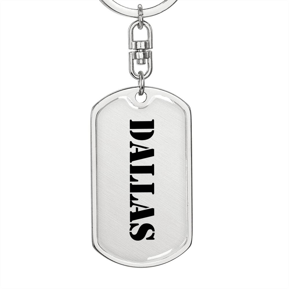 Dallas - Luxury Dog Tag Keychain