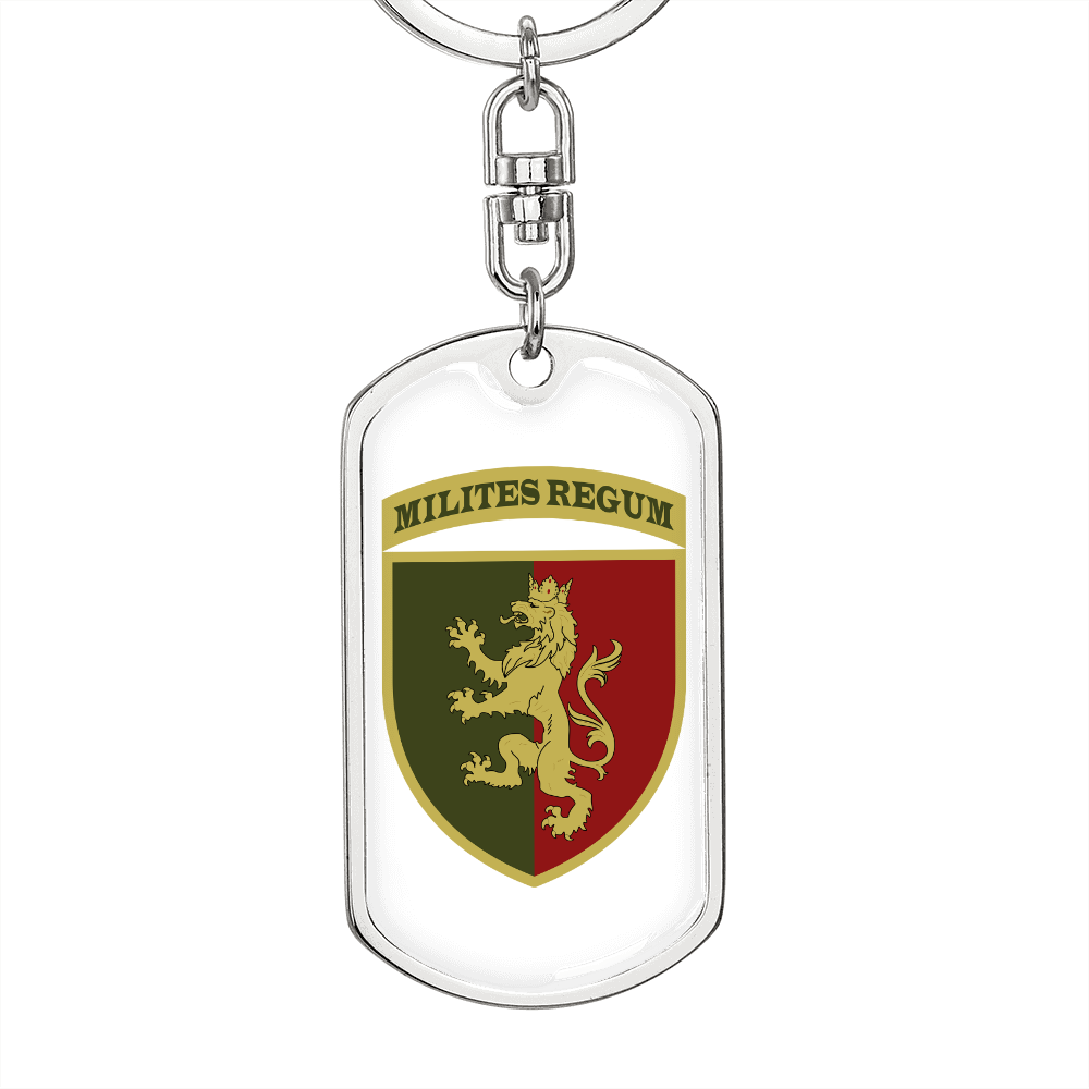 24th Mechanized Brigade (Ukraine) v2 - Luxury Dog Tag Keychain