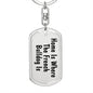 French Bulldog's Home - Luxury Dog Tag Keychain