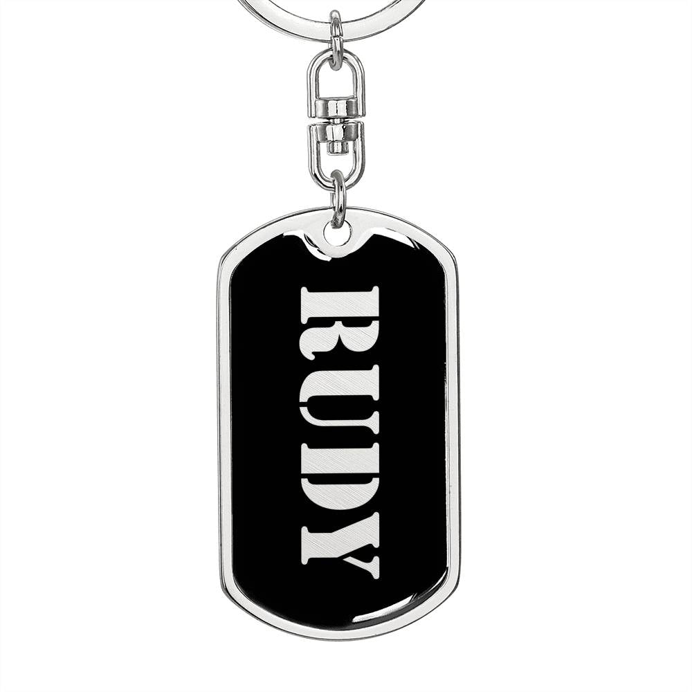 Rudy v3 - Luxury Dog Tag Keychain