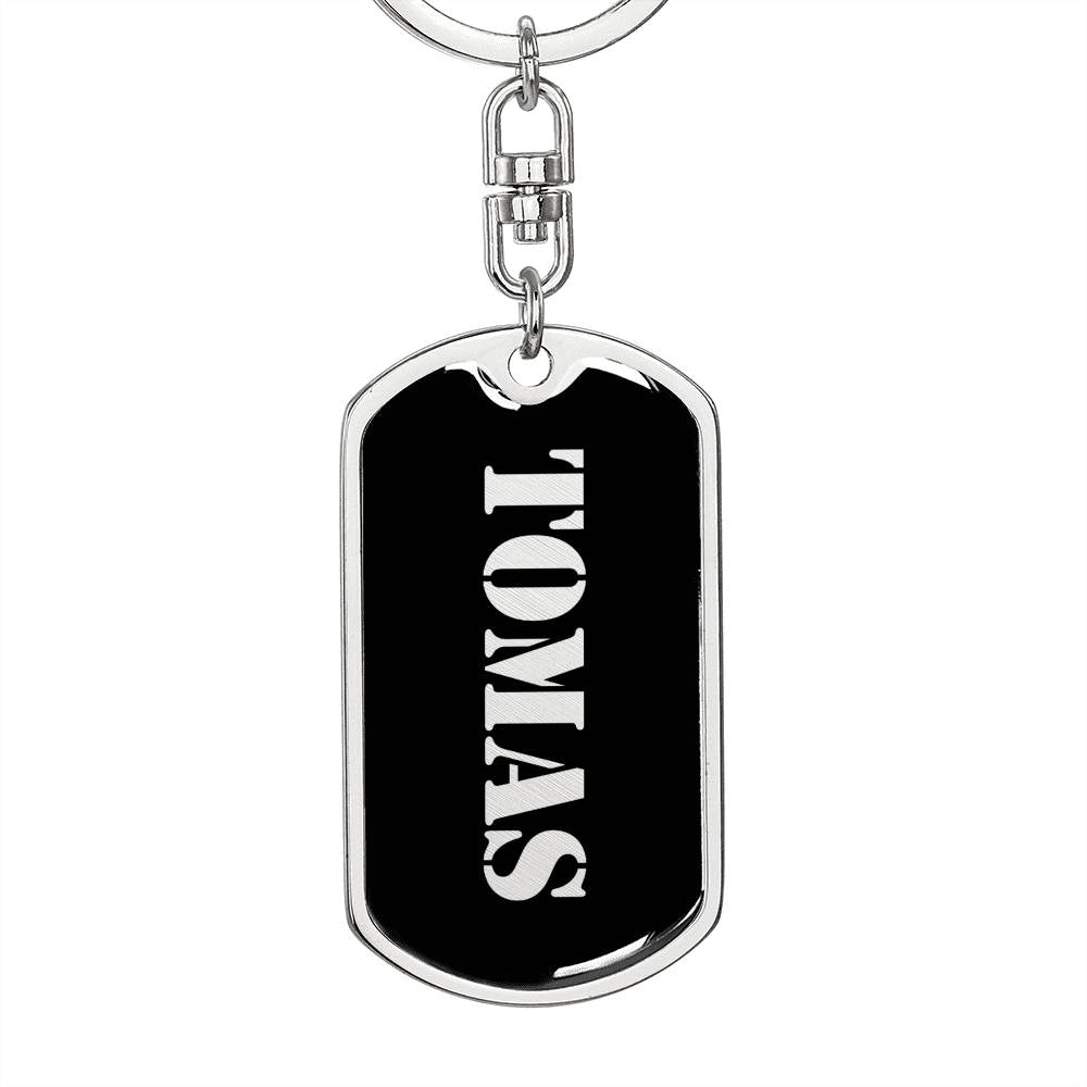 Tomas v3 - Luxury Dog Tag Keychain