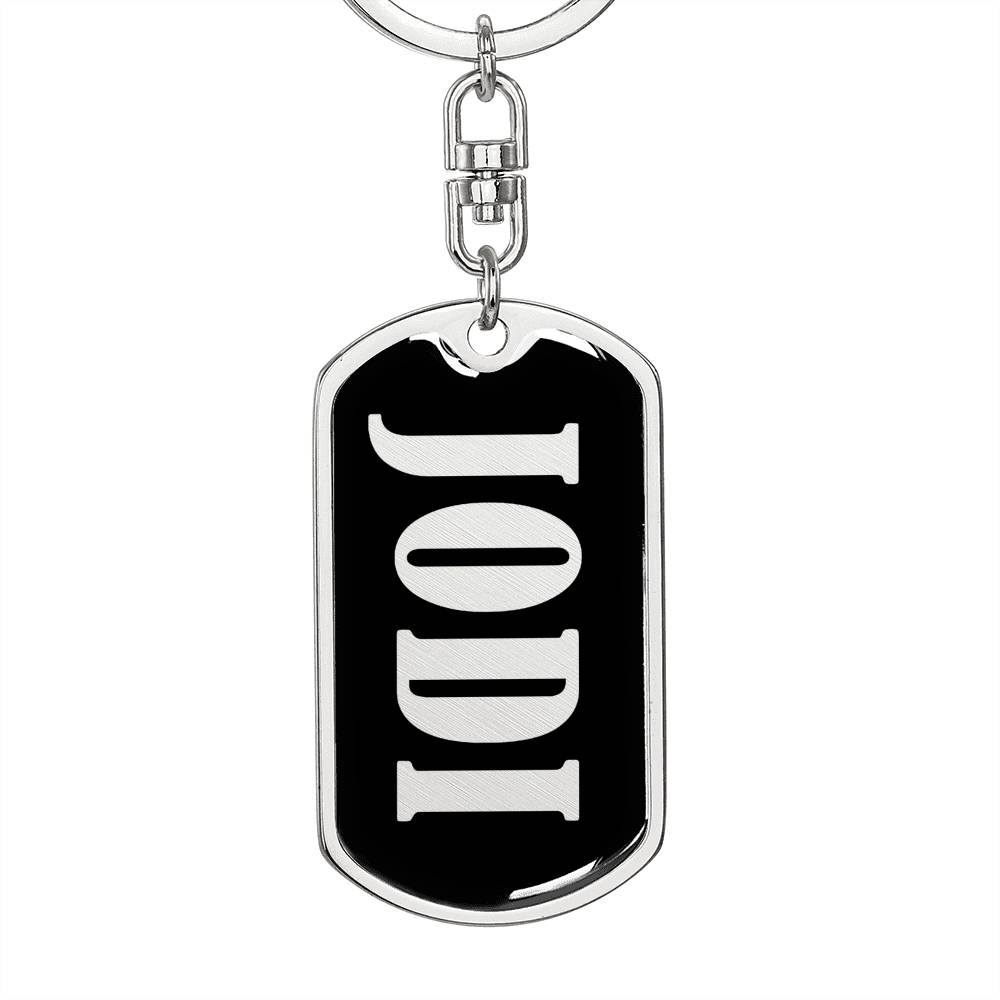 Jodi v02 - Luxury Dog Tag Keychain