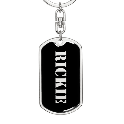 Rickie v2 - Luxury Dog Tag Keychain