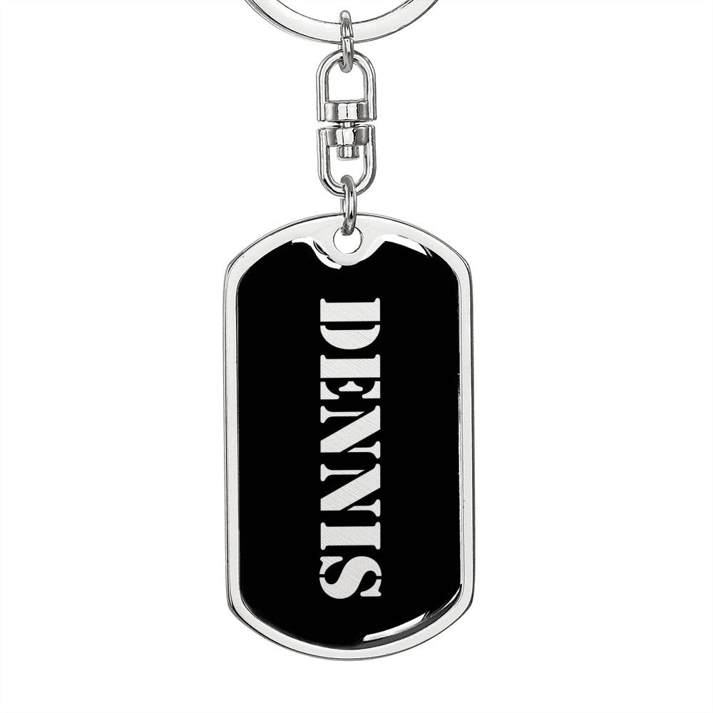 Dennis v3 - Luxury Dog Tag Keychain