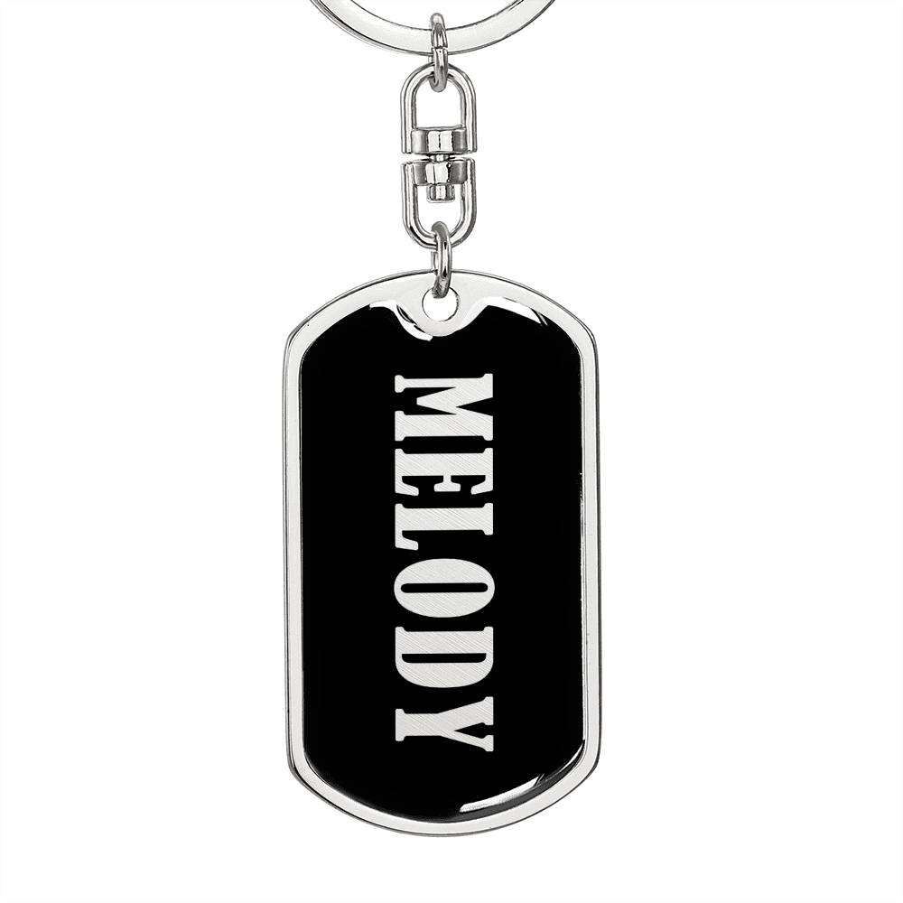 Melody v02 - Luxury Dog Tag Keychain