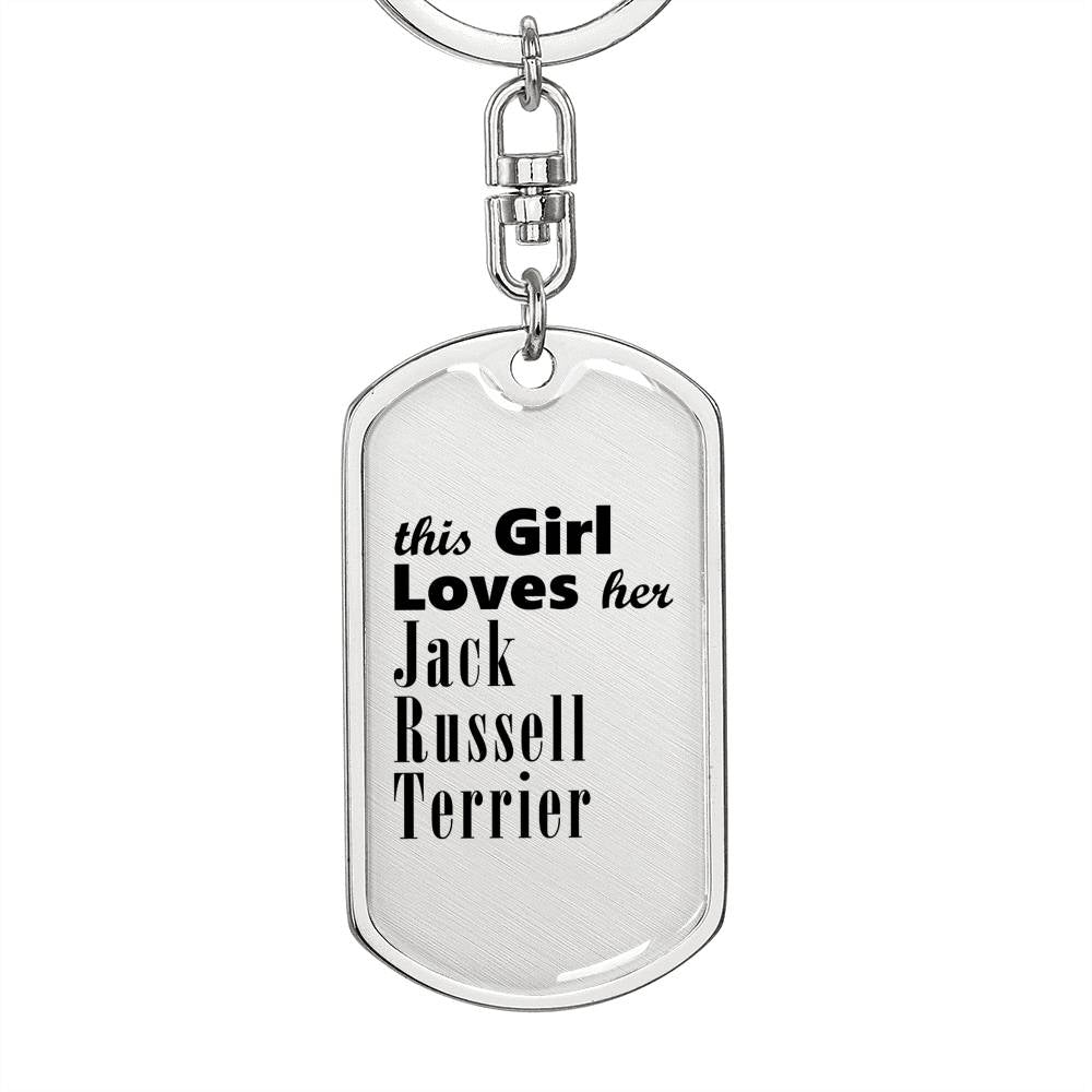 Jack Russell Terrier - Luxury Dog Tag Keychain