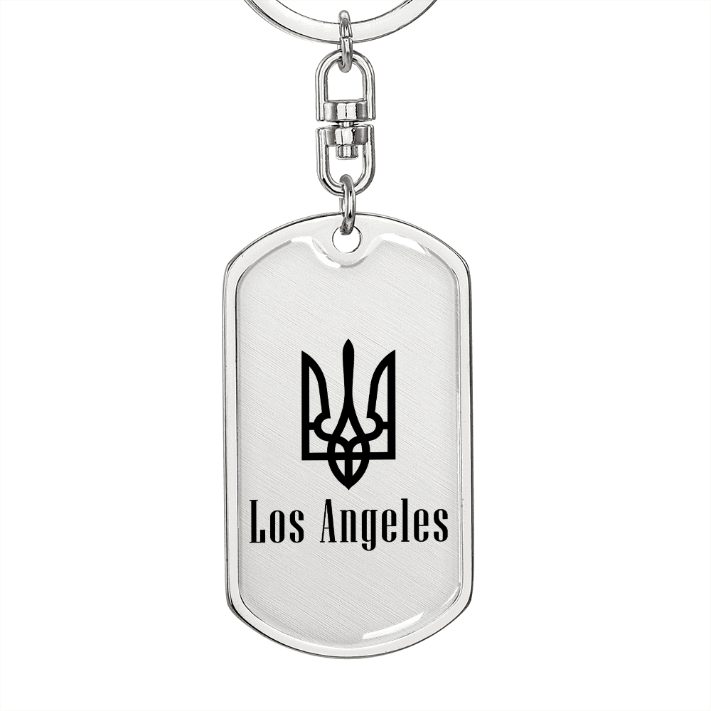 Los Angeles - Luxury Dog Tag Keychain