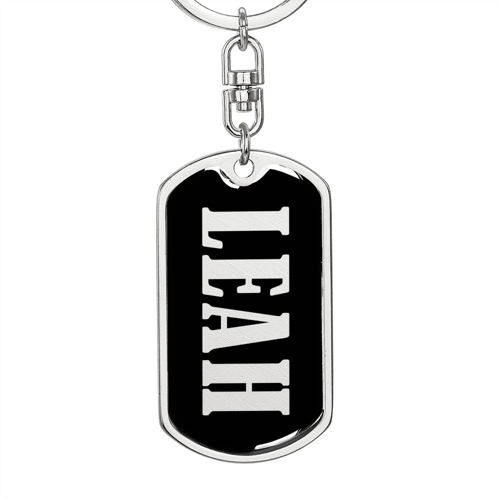 Leah v02 - Luxury Dog Tag Keychain
