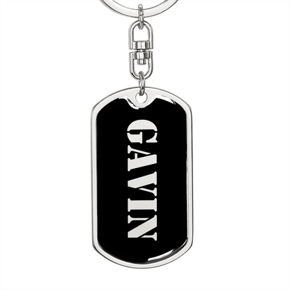Gavin v2 - Luxury Dog Tag Keychain