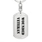 Wounded Veteran - Luxury Dog Tag Keychain