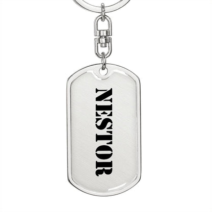 Nestor - Luxury Dog Tag Keychain